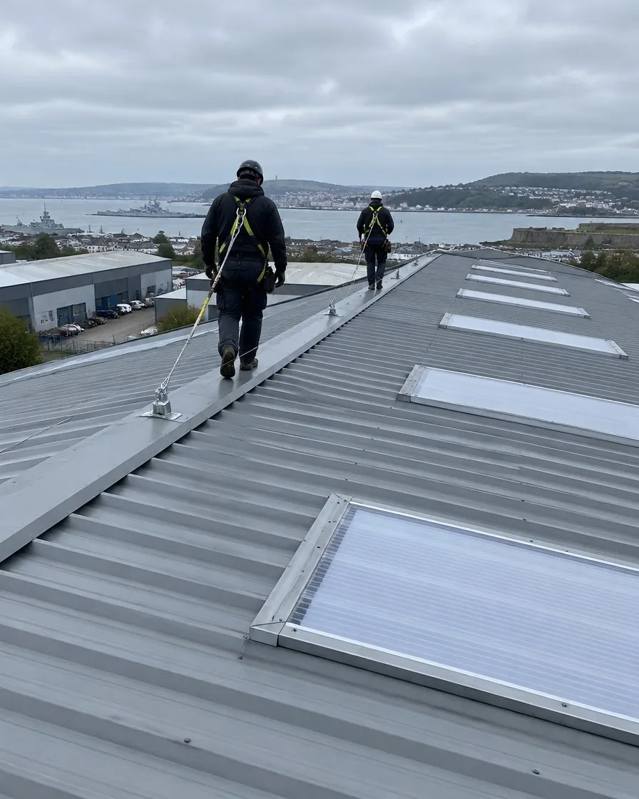 Commercial roofing in Saltash